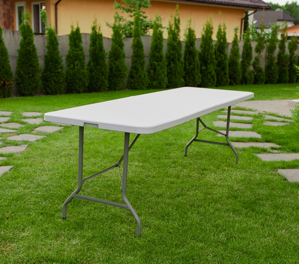 Стол складной пластиковый Angioletto 180 см. / Для дачи, туризма, пикника